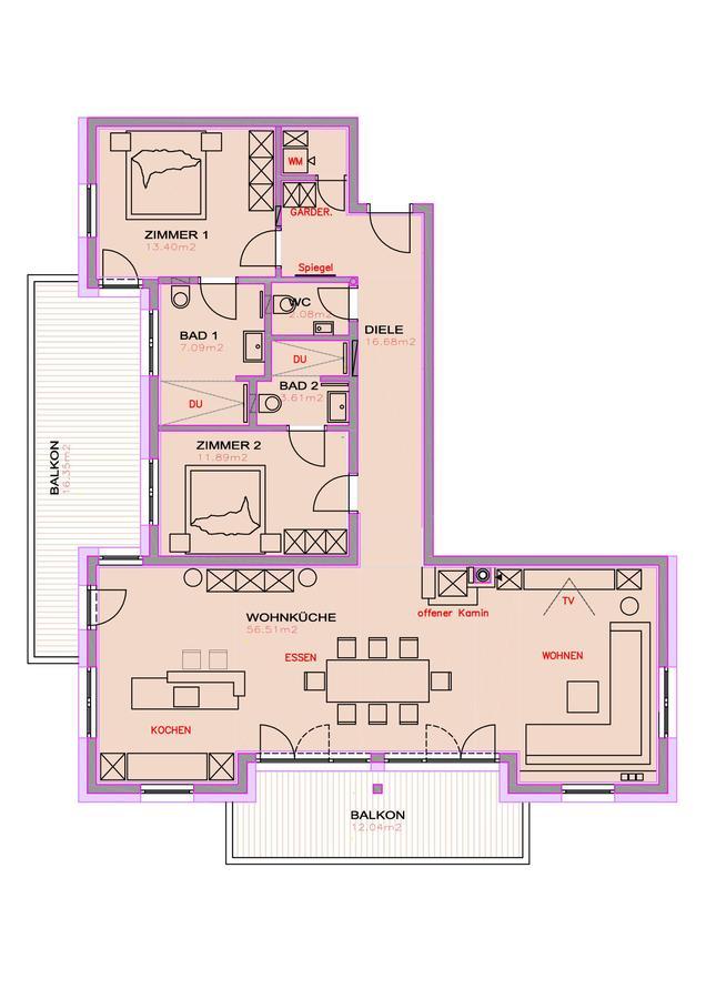 Appartamento Alpin Penthouse Hollersbach Hollersbach im Pinzgau Esterno foto